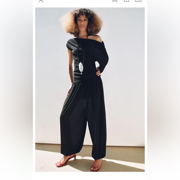 Zara Pants - Zara Black Track Pants for Women